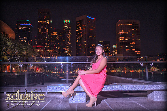 Diana Quinceanera professional photography in Downtown Los Angeles