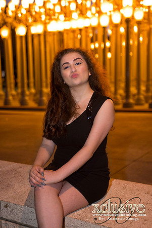 Quinceanera Photography in Los Angeles Urban Lights