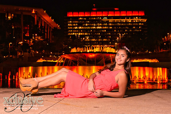 Diana Quinceanera professional photography in Downtown Los Angeles