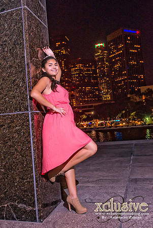 Diana Quinceanera professional photography in Downtown Los Angeles